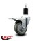 Service Caster 3.5'' Gray Poly Swivel 1-1/2'' Expanding Stem Caster Total Lock Brake SCC-EXTTL20S3514-PPUB-112 - alternate 3